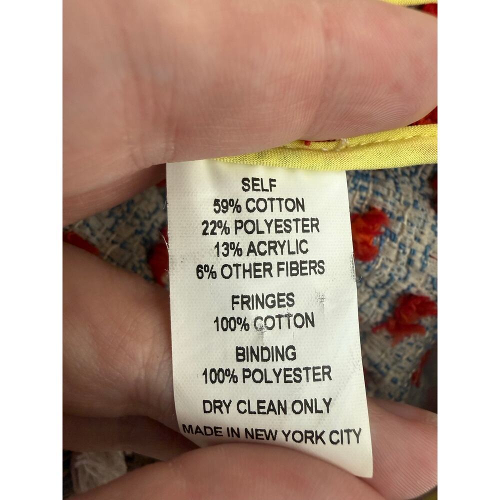 Hunter Bell Coco Tweed Fringe Jacket - Women's Size 0 - Picture 8 of 8